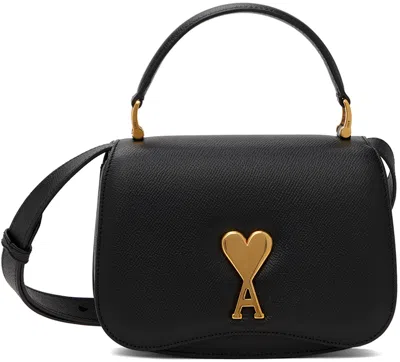 Ami Alexandre Mattiussi Black Top Handle Paris Paris Bag In Black/001
