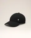 Ami Alexandre Mattiussi Black Twill Ami De Coeur Stud Cap Black In Black