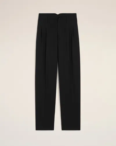 Ami Alexandre Mattiussi Black Two-pleats Wool Trousers Black