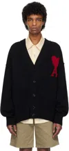 Ami Alexandre Mattiussi Ami Paris Sweaters In 009 Black/red