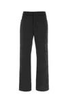 Ami Alexandre Mattiussi Straight-leg Black Pants With Mid-rise Waist In Black