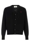 Ami Alexandre Mattiussi Ami Paris Men Ami De Coeur Cardigan In Black