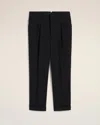 Ami Alexandre Mattiussi Pleated Straight-leg Trousers In Black