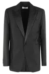 Ami Alexandre Mattiussi Black Wool Crepe Tuxedo Jacket