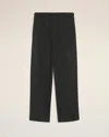 Ami Alexandre Mattiussi Black Wool Elasticated Trousers Grey In Gray