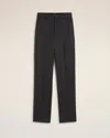 Ami Alexandre Mattiussi Black Wool Large Fit Trousers Grey In Black