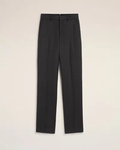 Ami Alexandre Mattiussi Black Wool Large Fit Trousers Grey