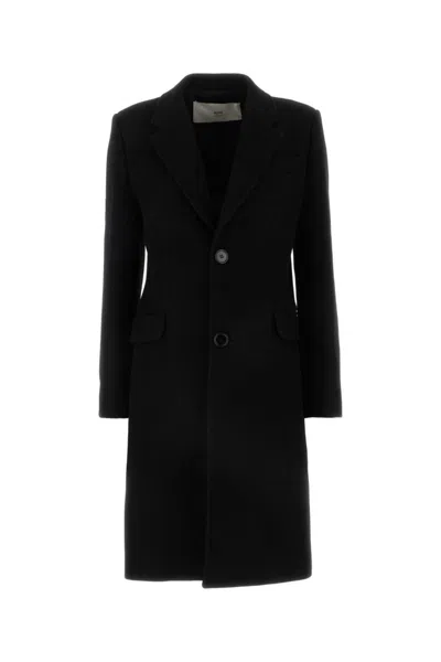 Ami Alexandre Mattiussi Ami Paris Black Single-breasted Jacket In Wool Women
