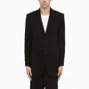 AMI ALEXANDRE MATTIUSSI BLACK WOOL SINGLE-BREASTED JACKET