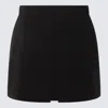 Ami Alexandre Mattiussi Virgin Wool Mini Skirt In Black