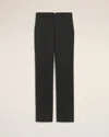 Ami Alexandre Mattiussi Straight Fit Trousers In Light Wool Twill. In Black
