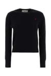 Ami Alexandre Mattiussi Midnight Blue Wool Sweater In Blue