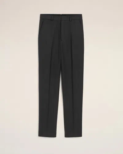 Ami Alexandre Mattiussi Black Wool Wide Trousers Grey In Gray