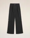 Ami Alexandre Mattiussi Black Wool Zipped Trousers Grey In Multi