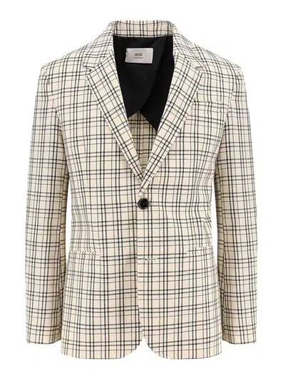 AMI ALEXANDRE MATTIUSSI WHITE BLAZER