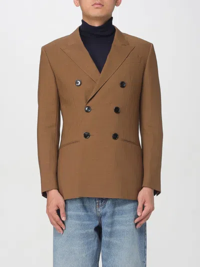 AMI ALEXANDRE MATTIUSSI BLAZER AMI PARIS MEN COLOR BROWN,H18981032