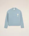 Ami Alexandre Mattiussi Blue Alpaca Ami De Coeur Crewneck Sweater Blue