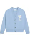 AMI ALEXANDRE MATTIUSSI BLUE AMI DE COEUR CARDIGAN