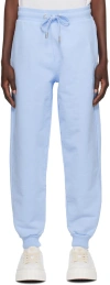 Ami Alexandre Mattiussi Blue Ami De Cœur Lounge Pants In 464 Sky Blue/sky Blu