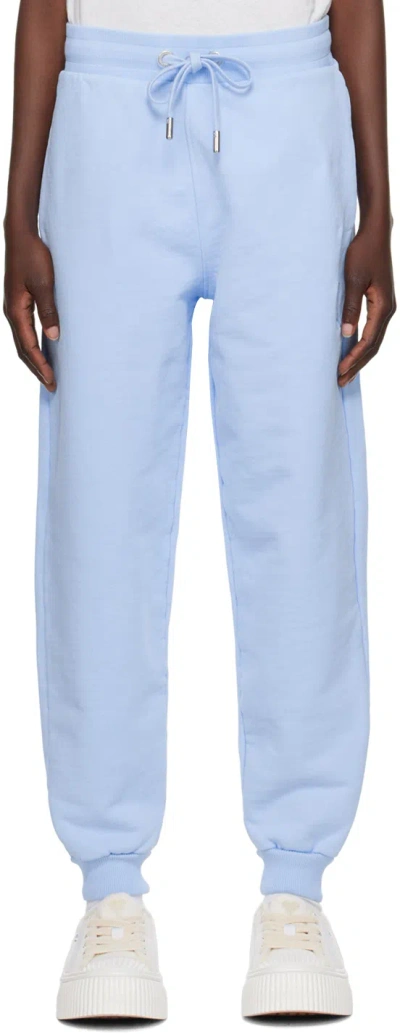 Ami Alexandre Mattiussi Blue Ami De Cœur Lounge Pants In 464 Sky Blue/sky Blu