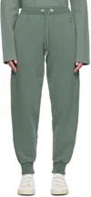 Ami Alexandre Mattiussi Blue Ami De Cœur Lounge Pants In Antique Clay/4013