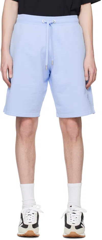 Ami Alexandre Mattiussi Blue Ami De Cœur Shorts In Sky Blue/sky Blue/46