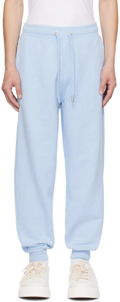 Ami Alexandre Mattiussi Blue Ami De Cœur Sweatpants In Sky Blue/sky Blue/46