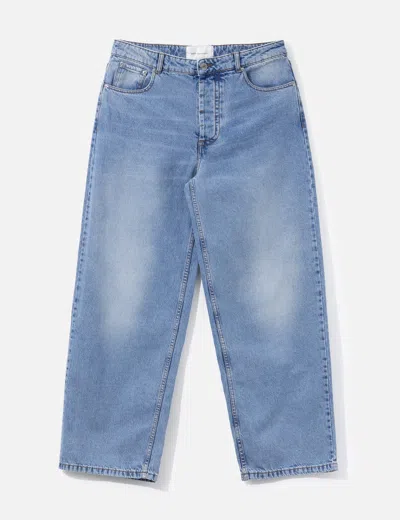 Ami Alexandre Mattiussi Blue Baggy-fit Cotton Jeans