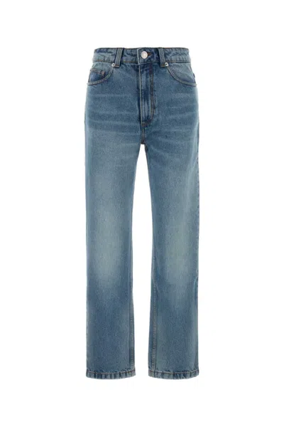Ami Alexandre Mattiussi Straight-leg Denim Pants With Subtle Fading In Blue