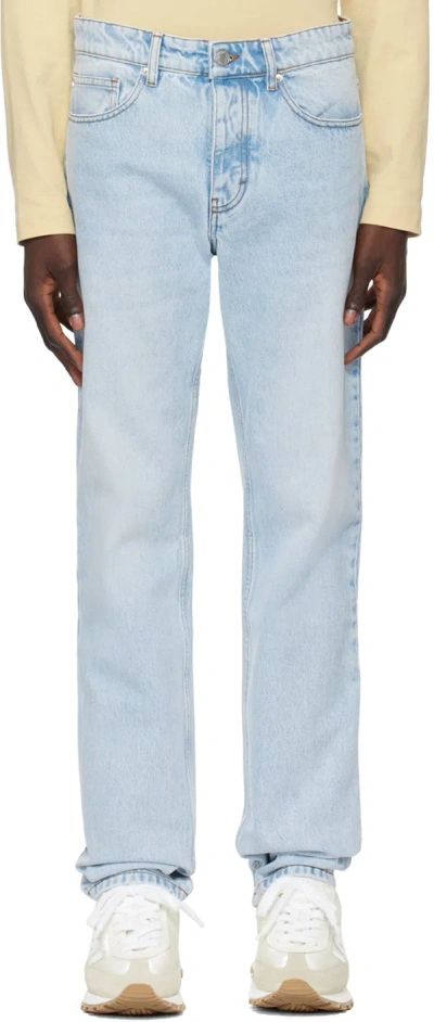 Ami Alexandre Mattiussi Blue Classic-fit Jeans In Bleu Javel/448