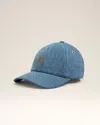 Ami Alexandre Mattiussi Blue Cotton Ami De Coeur Embroidery Cap Blue In Blue