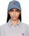 Ami Alexandre Mattiussi Ami Paris De Coeur Cap In Used Blue/480