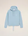 Ami Alexandre Mattiussi Blue Cotton Ami De Coeur Hoodie Blue In Blue