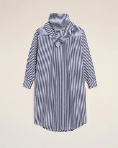 Ami Alexandre Mattiussi Blue Cotton Bandana Midi Dress Blue