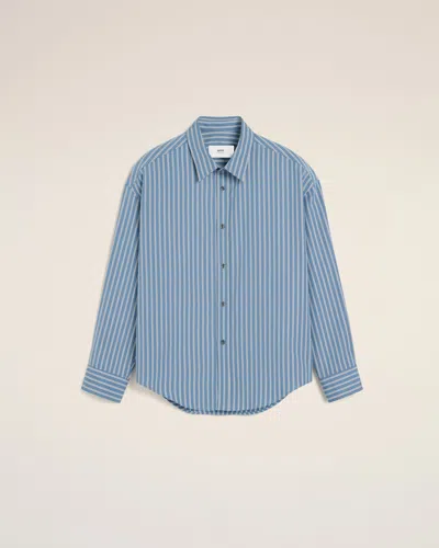 Ami Alexandre Mattiussi Ami Paris Shirts In Blue