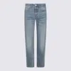Ami Alexandre Mattiussi Straight-leg Blue Denim Jeans With Classic Fit