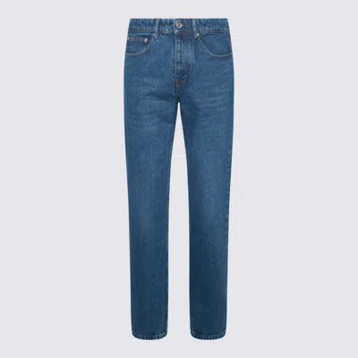 AMI ALEXANDRE MATTIUSSI BLUE COTTON JEANS