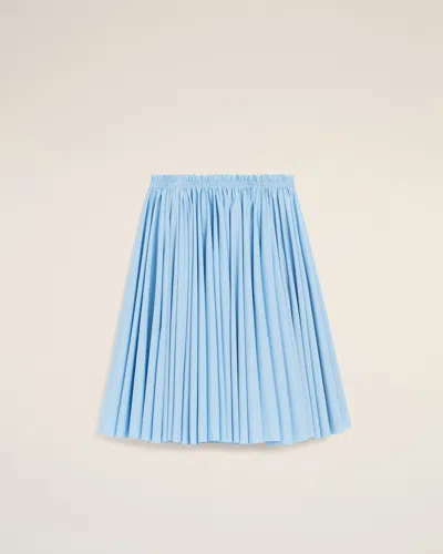 Ami Alexandre Mattiussi Ami Paris Ami Paris Cotton Midi Corolla Skirt In Blue