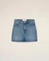 Ami Alexandre Mattiussi Belt Loop Denim Shorts In Blue