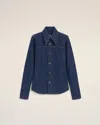 Ami Alexandre Mattiussi Blue Cotton Sharp Collar Shirt Blue In Purple