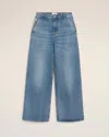 Ami Alexandre Mattiussi Wide Leg Denim Trousers Featuring Pockets In Blue