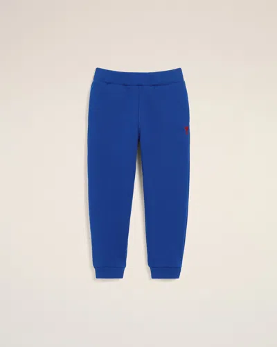 Ami Alexandre Mattiussi Blue Cotton Track Pants With Ami De Coeur Blue In Royal Blue