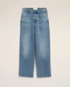 Ami Alexandre Mattiussi Wide Fit Jeans In Used Indigo Denim. In Blue