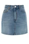 Ami Alexandre Mattiussi Ami Paris Denim Mini Skirt In Blue
