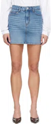 Ami Alexandre Mattiussi Ami Paris Denim Mini Skirt In Used Blue/480