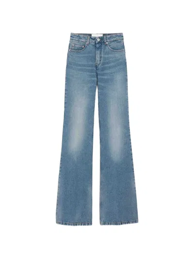 Ami Alexandre Mattiussi Blue Flare-fit Cotton Jeans In Black