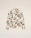 Ami Alexandre Mattiussi Blue Flower Printed Boxy Shirt Blue