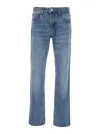 Ami Alexandre Mattiussi Ami Alexandre Matiussi Loose Jeans With Straight Cut In Blu