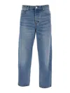 Ami Alexandre Mattiussi Ami Alexandre Matiussi Loose Jeans With Straight Cut In Blu