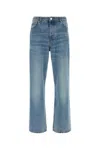 Ami Alexandre Mattiussi Ami Alexandre Matiussi Loose Jeans With Straight Cut In Light Blue